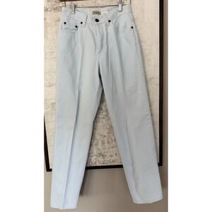 LL Bean Classic Fit Straight Leg Jeans Denim Pant Sz 4R Light Blue Solid Color